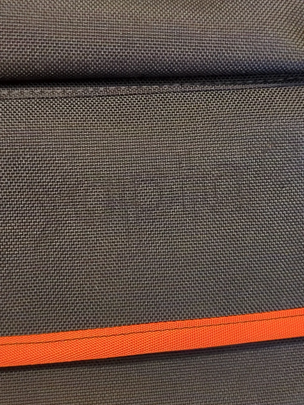 Timbuk2 Black Backpack with Orange Trim and Gray Base